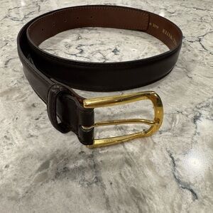 WALL + WATER  LEATHER BELT MADE IN ITALY SIZE 90